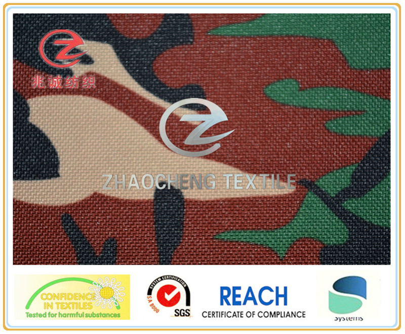 1000d Poly Cordura Desert Camouflage Printing Red (ZCBP052)