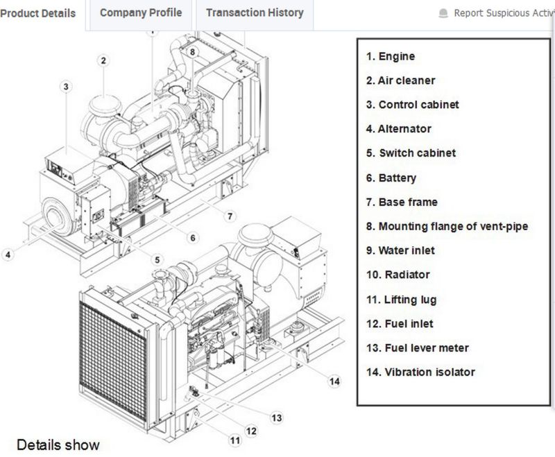 Volvo Diesel Generator 500kVA