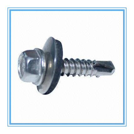 Hex Washer Head Self Drilling Screw with Plastic Washer (DIN7504K/ISO15480)