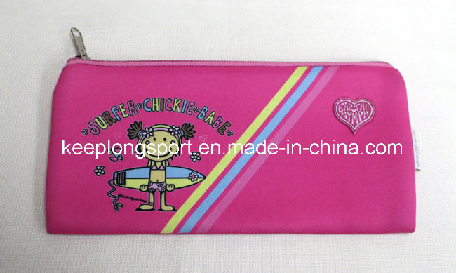 Pink 2.5mm Neoprene Pencil Cases for Children