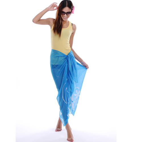 Blue Color Polyester Sarong