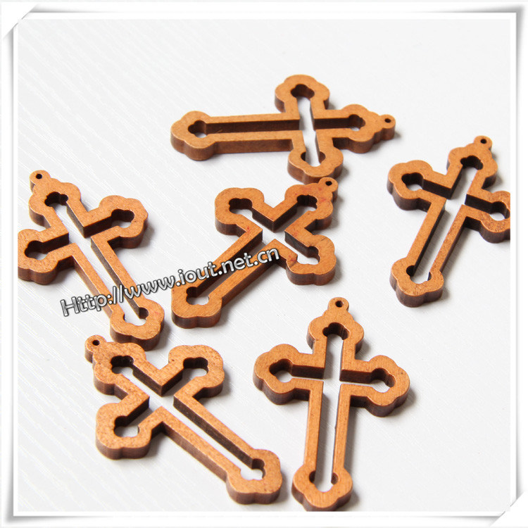 Traditional Cross/Wooden Cross Pendant/Cross Necklace (IO-cw010)