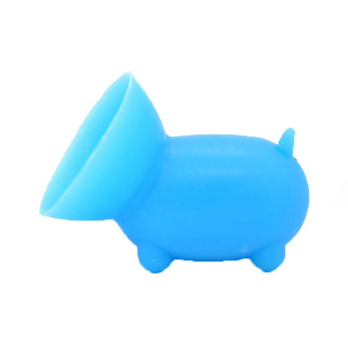 2 PCS Free Shipping Cute Pig Shaped Silicone Cell Phone Holder ((Random color)