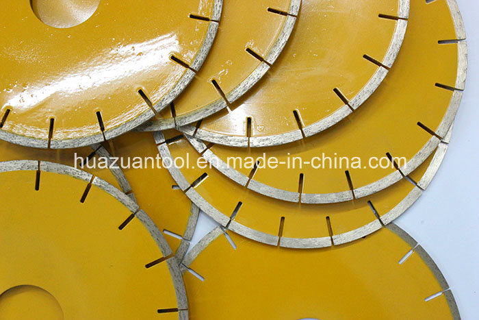 250mm Yellow Color Blade Stone Cutter Saw with U Slot for European Market