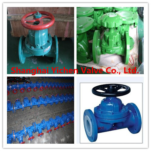 PFA Lined Diaphragm Valve Weir Type for Chemical