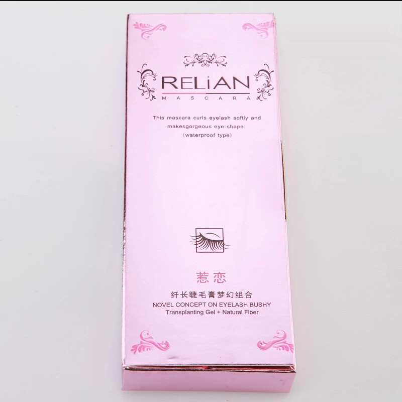 Relian Double Mascara Pink Package 1set = 2PCS (Transplanting Gel+Natural Fiber)