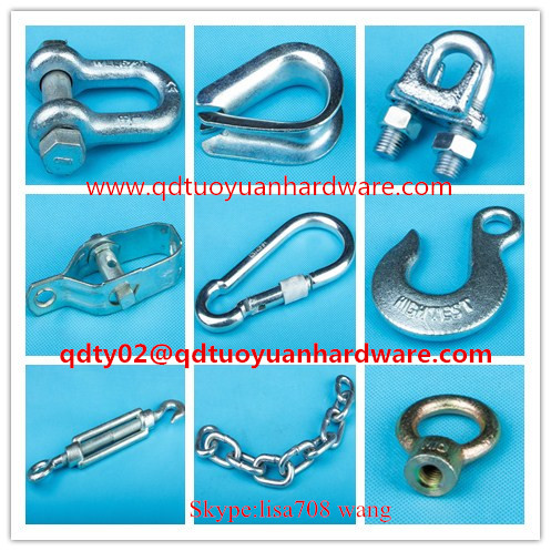 China Manufacturer Fastener Zinc Plated Wire Rope Rigging