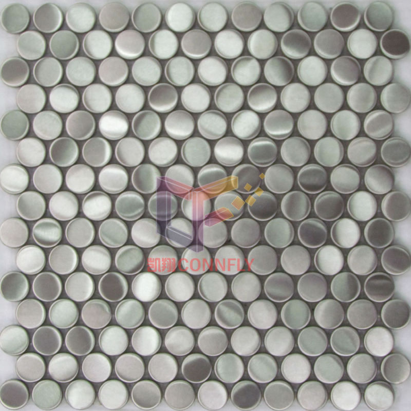 Double Face Round Stainless Steel Mosaic (CFM841)