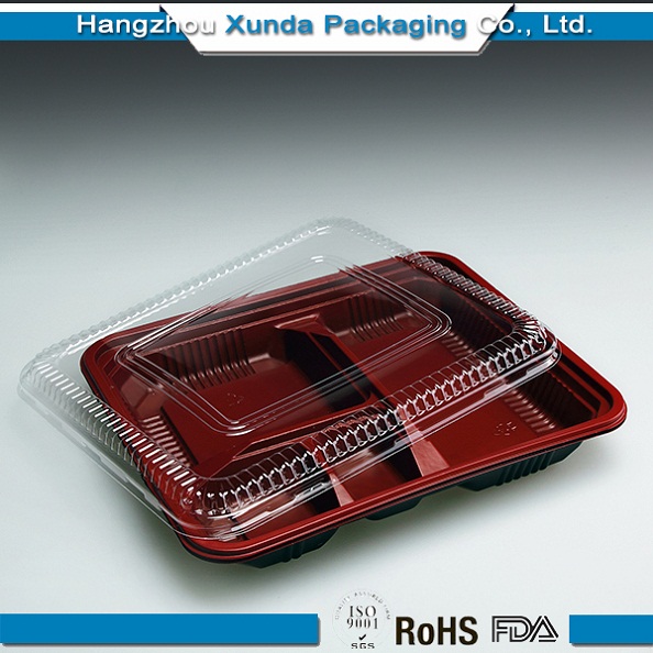 4 Compartment Disposable Bento Box with Lid