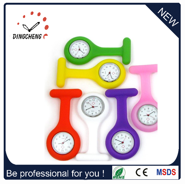 2015 New Style Promotion Silicone Gift Nurse Watch (DC-908)