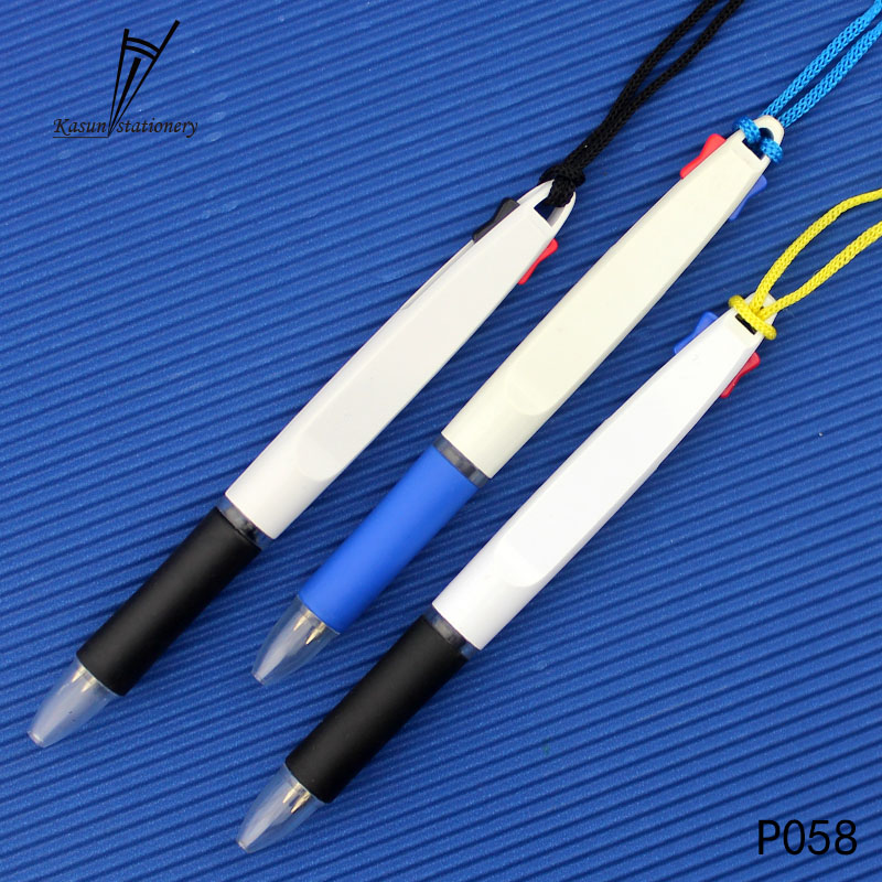 Factory Promotion Plastic 2 in 1 Color Ink Gift Pen