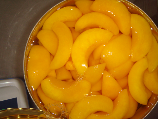 425g Canned Yellow Peach in Tin