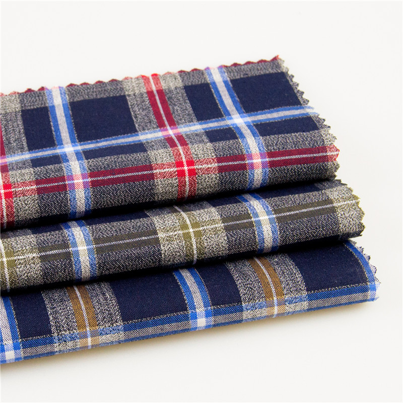 Yongteng plaid flannel fabric for man and lady