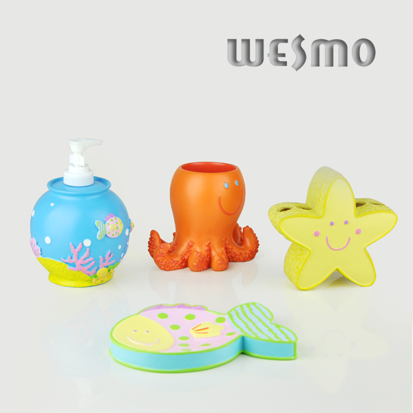 Colorful Sea Theme Kid's Bath Accessory (WBP0268A)