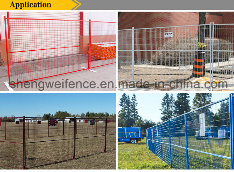 6*9.5FT Size Rental Canada Temporary Fence Has Metal Clips