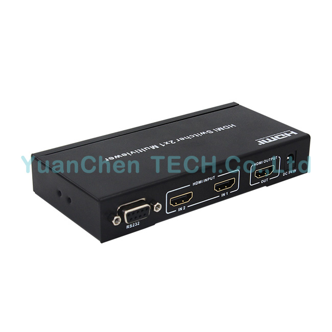 V1.4 HDMI 2X1 Multi-Viewer HDMI Switcher with Pip