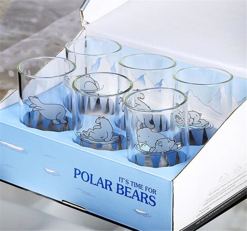 Wholesale Polar Bears Clear Cartoon Cup
