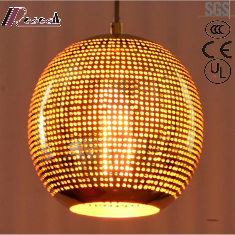 Bronze Modern Round Metal Pendant Light with Restaurant