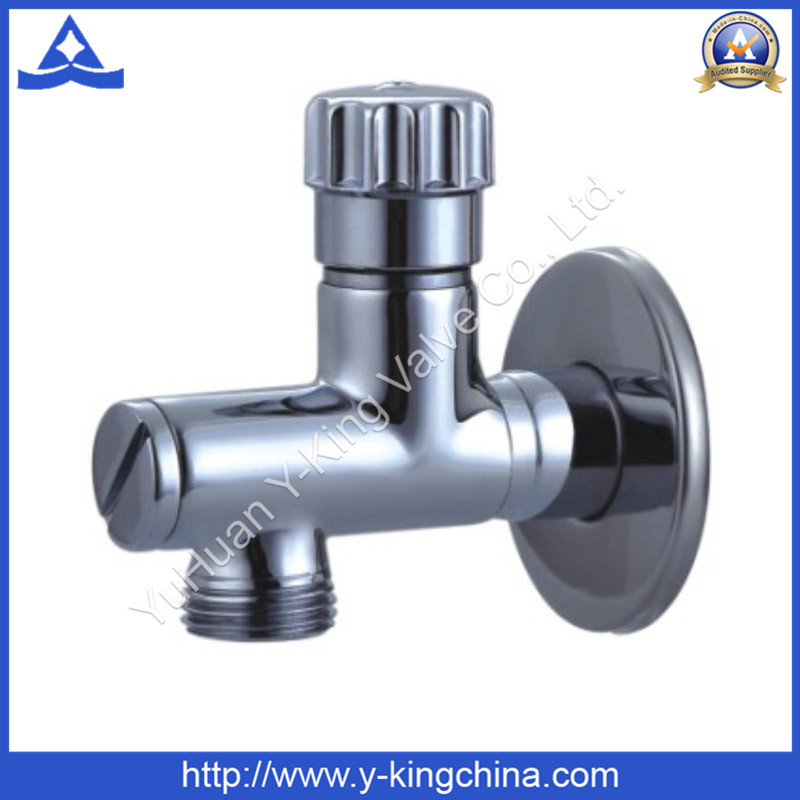 Good Polished Brass Angle Valve for Water (YD-5034)