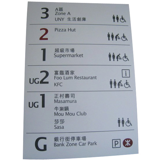 Non-Illuminated Doorplate Aluminum Signage