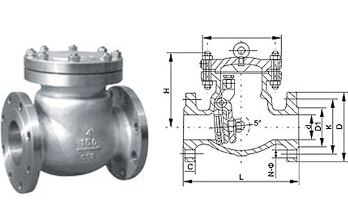 Flanged Swing Check Valve (GAH44H)