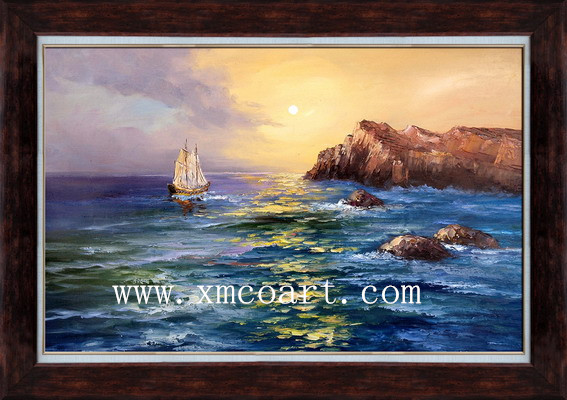 Knife Boat Oil Painting