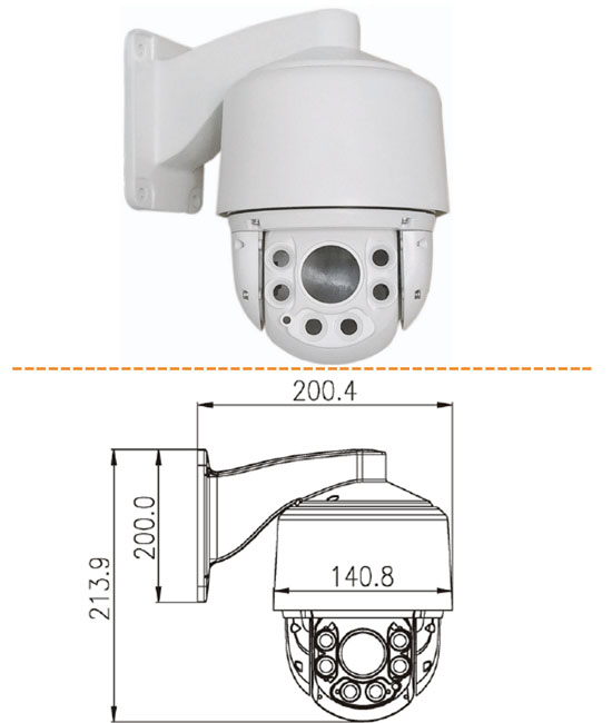 Waterproof Outdoor Housing for Small Dome Camera