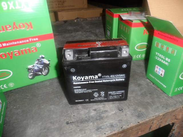 Factory Activated SMF Motorcycle Battery Ytx5l-Bs-12V5ah