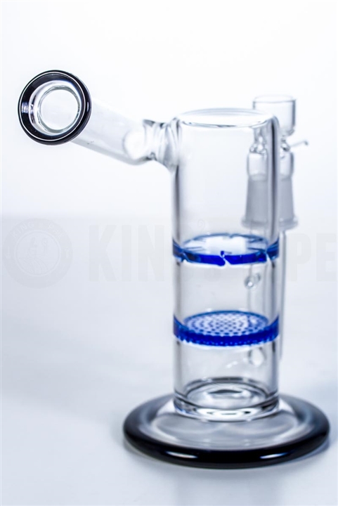 Honeycomb to Tornado Perc Sidecar Glass Smoking Water Pipe (ES-GB-567)