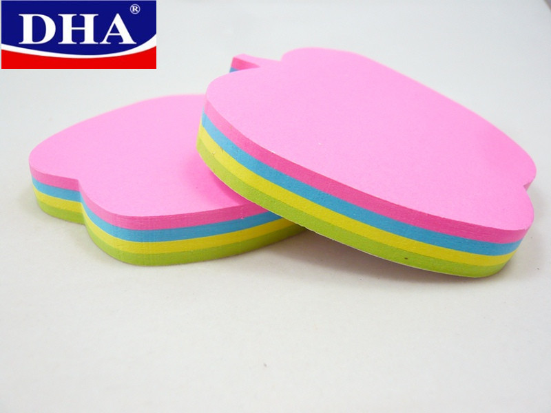 Shaped 3X3inch (memo pad) Sticky Note Neon