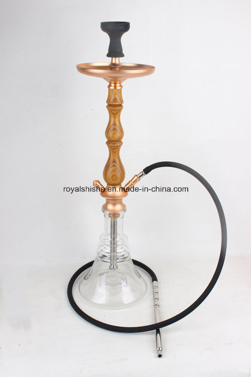 2016 Good Quality Wooden and Stainless Steel Stem Shisha Hookah