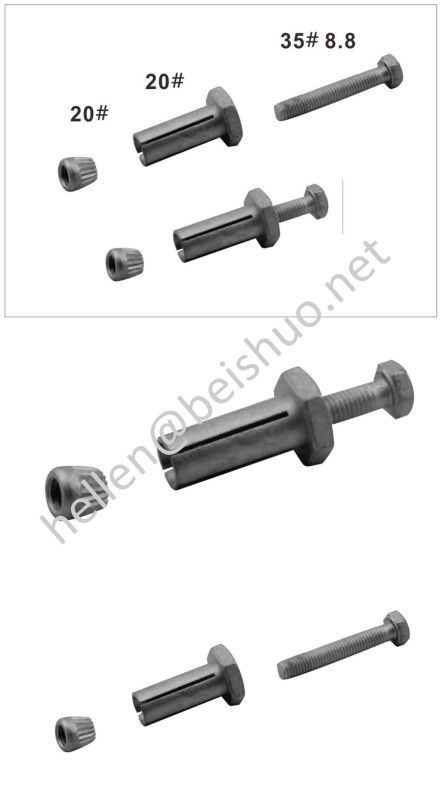 M8X14X50mm Zinc Plated High Tensile Hilti Anchor Bolt for Steelwork