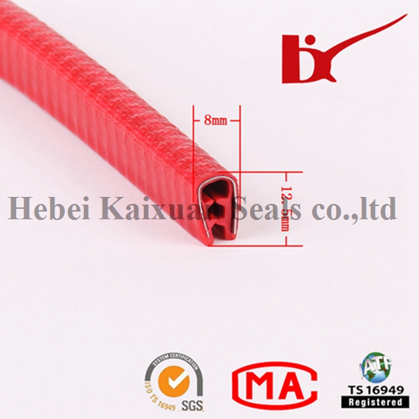 Produce Decoration Flexible Plastic Edge Extruded PVC Trim