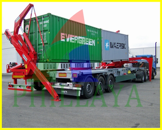 Terminal Semi Skeleton Container Side Lifter Trailer