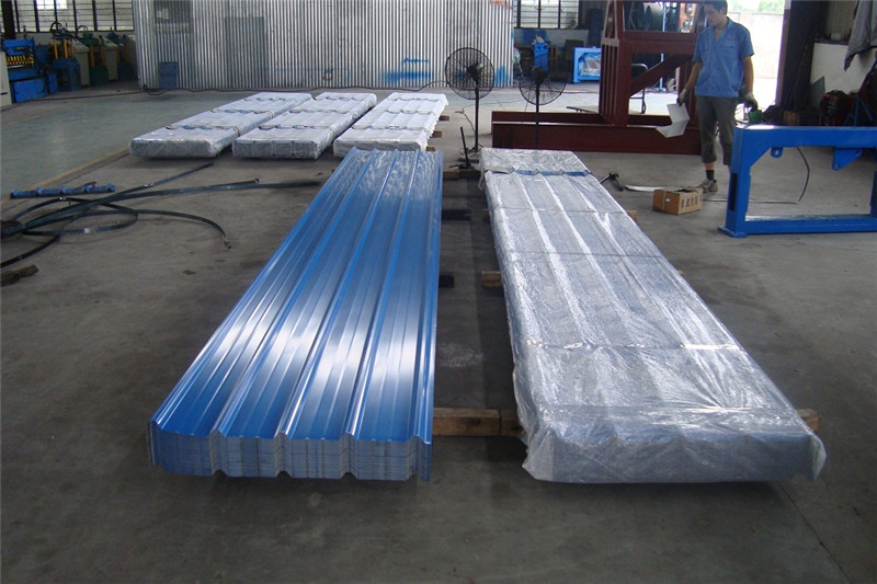 Light Blue Color Coated Trapezoidal Steel Sheet Plate