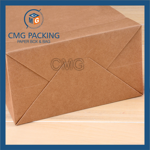 Printed Kraft Paper Bag with Tiwst Paper Handle (CMG-MAY-041)