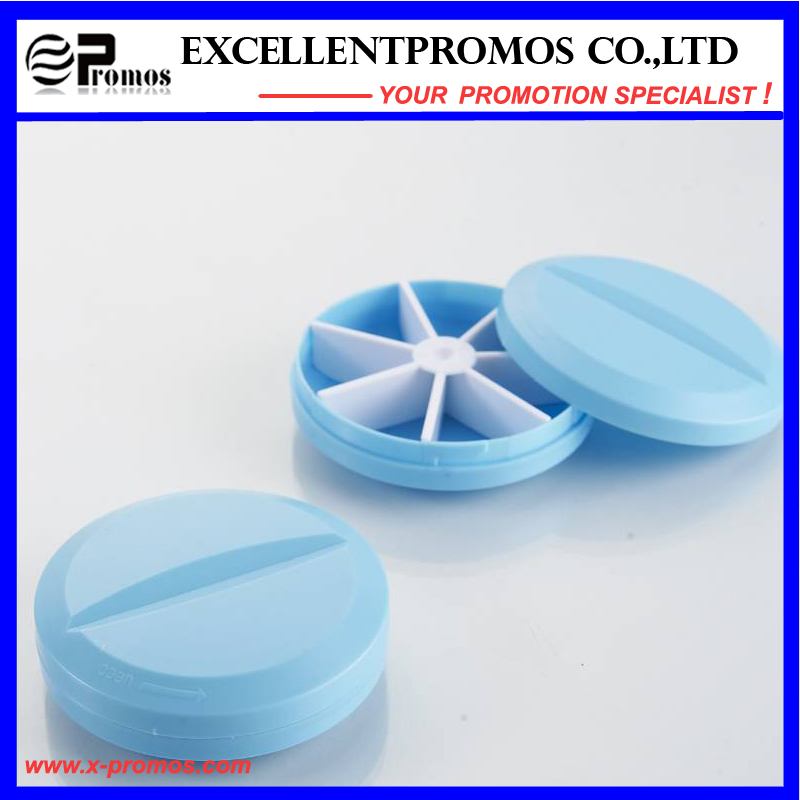 Promotion High Quality Smile Face Portable Lovely Pillbox (EP-007)