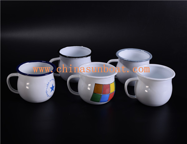 Sunboat Milk Cup/Mug Enamel Tableware /Drinkware