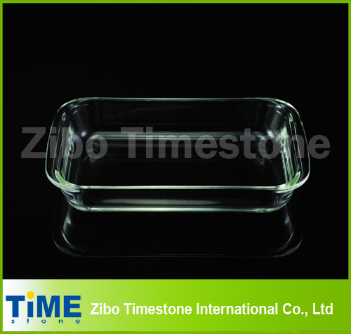 Crystal Clear Hot Sale Borosilicate Glass Baking Dish, Glass Roasting Dish (TM011501)