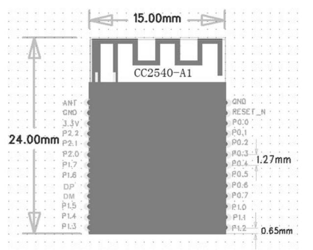 Smallest Ti Cc2540 Low Power Bluetooth 4 Module