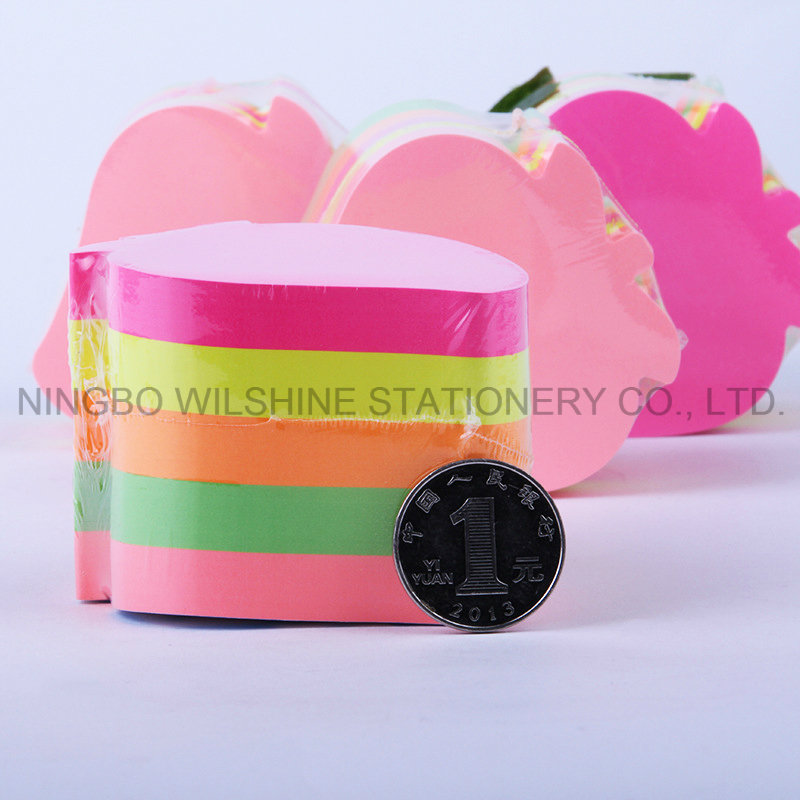 Custom Strawberry Fruit Shaped Sticky Note Cube for Office or School Use (SN007)