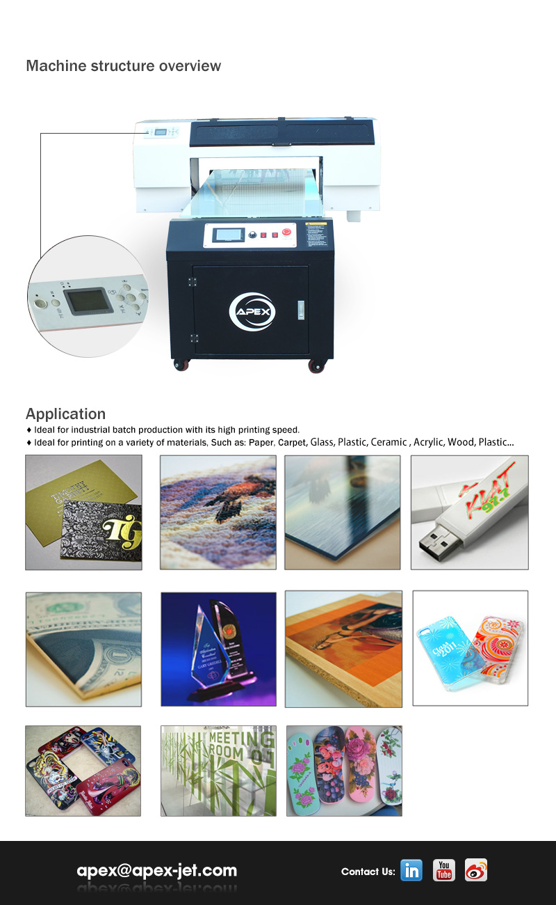 High Efficient A1 Size UV Printer