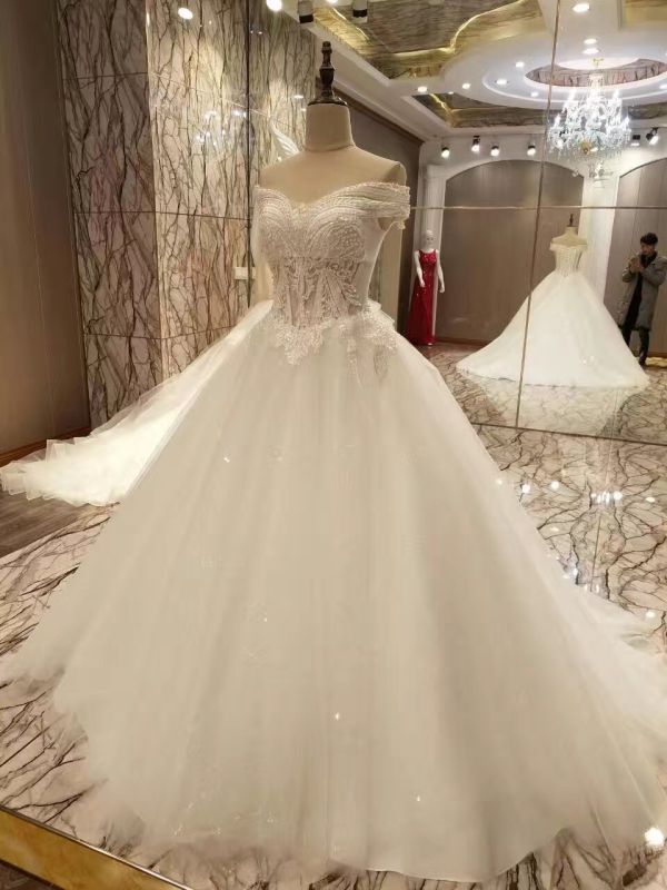 Princess/A Line Marriage in Stock Wedding Dresses