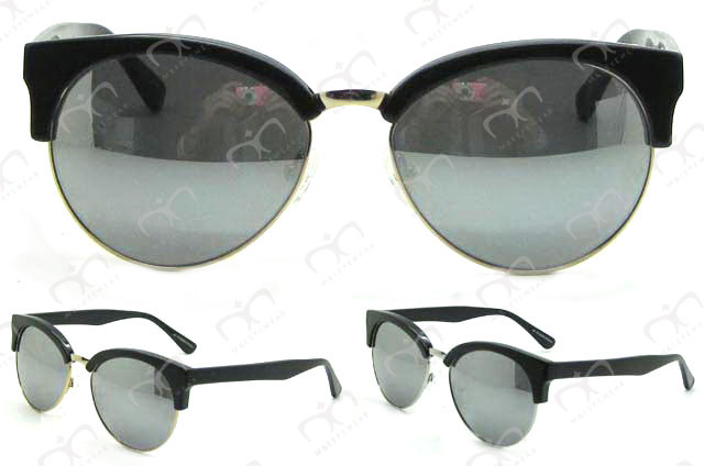 Classic Fashionable Hot Selling Half Frame Sunglasses (80003)