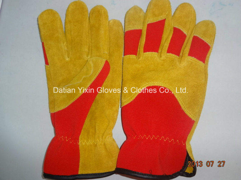 Labor Glove-Working Gloves-Working Leather Glove-Safety Glove-Cow Leather Glove