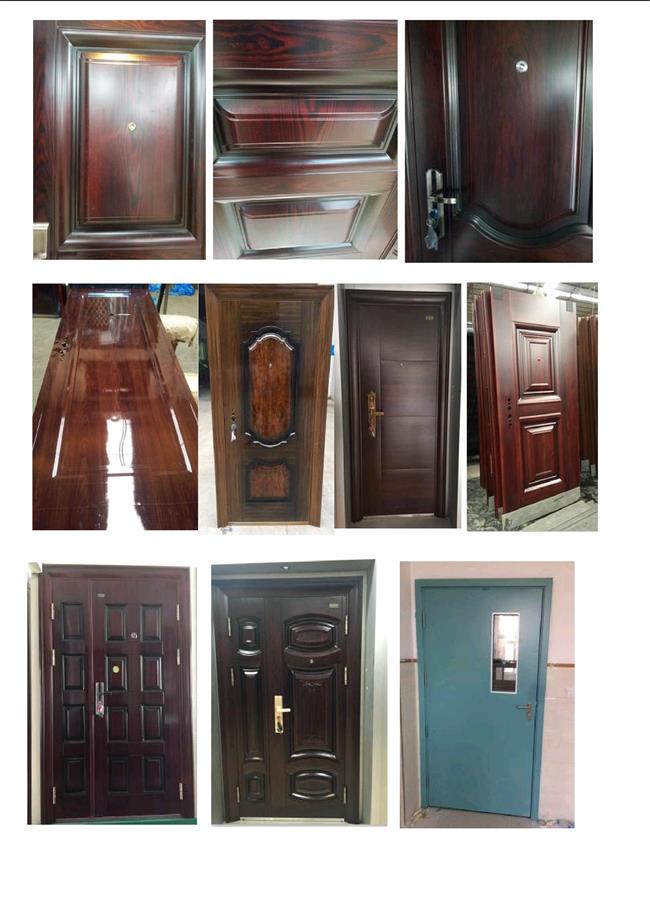 New Design and Hot Sale Cooper Color Steel Door (RA-S070)