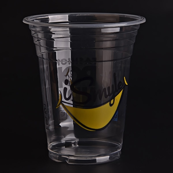 Disposable Plastic Juice Cup with Lid