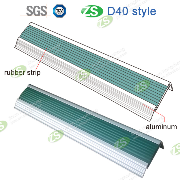 Pedestrian Safety Aluminum Base Stair Nosing