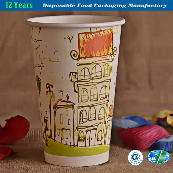 Disposable Coffee Paper Cups with Lid