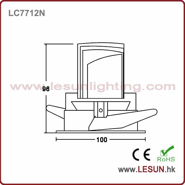 Factory Price 8W Dimmable COB Ceiling Downlight LC7716D